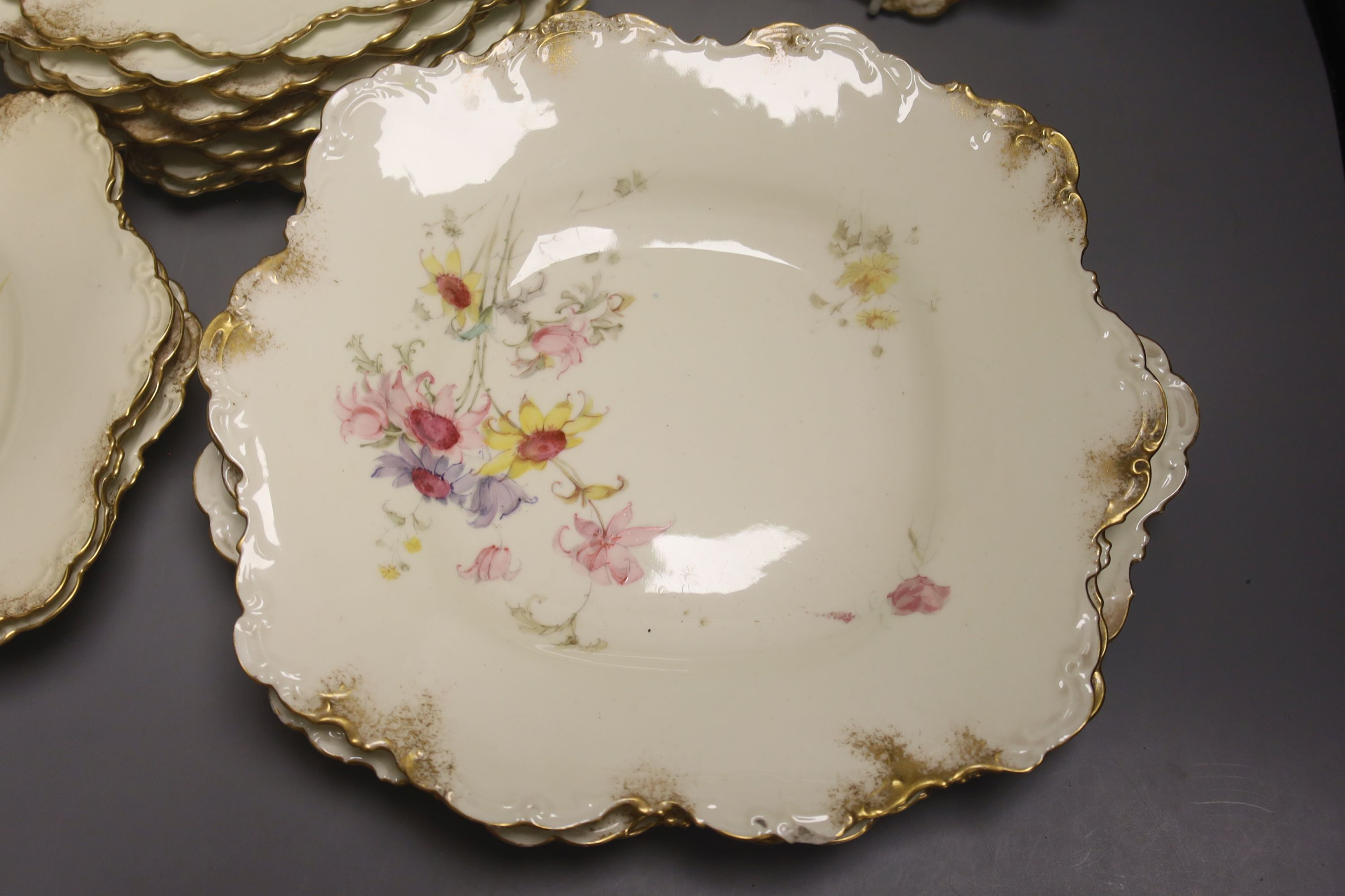 A Royal Crown Derby part dessert service, c.1900